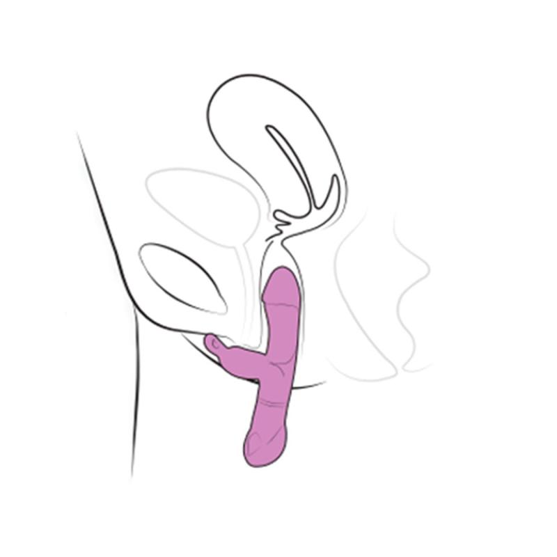 SO6022 Вибратор-кролик Adrien Lastic Ares 2.0 с аккумулятором, с петелькой для пальца, перезаряжаемый