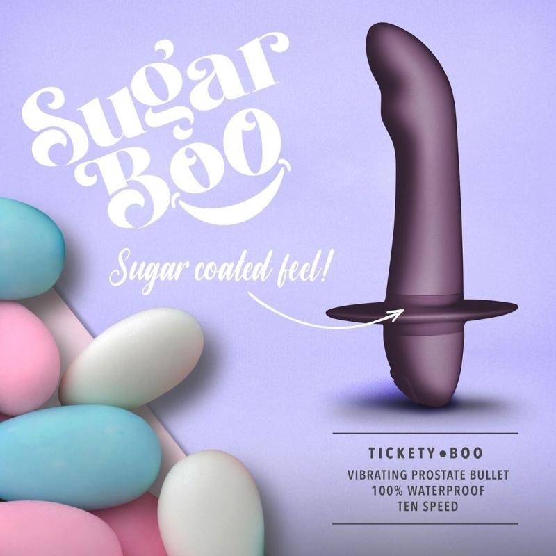 SO6623 Массажер простаты SugarBoo Tickety Boo, 10 уровней интенсивности, унисекс, подходит для точки G