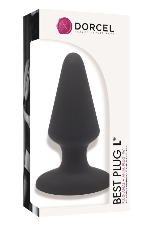 SO2049 Анальная пробка Dorcel Best Plug L мягкий soft-touch силикон, макс. диаметр 5,1см