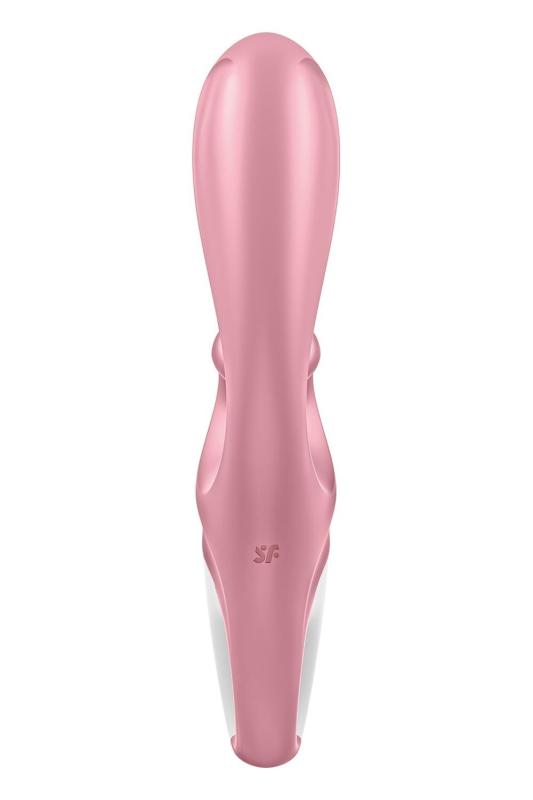 SO6274 Смарт вибратор кролик Satisfyer Hug Me Pink, 2 мотора, диаметр 4,2см, широкая клиторальная часть