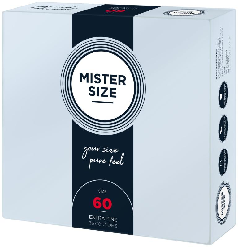 SO8053 Презервативы Mister Size - pure feel - 60 (36 condoms), толщина 0,05 мм