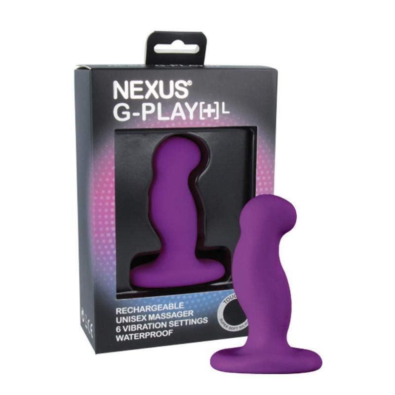 GPL002 Вибромассажер простаты Nexus G-Play Plus L Purple, макс диаметр 3,5см, перезаряжаемый
