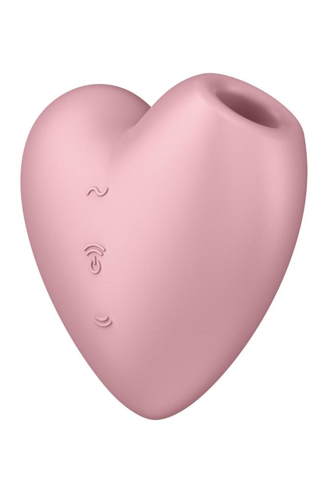 SO6286 Вакуумный стимулятор-сердечко с вибрацией Satisfyer Cutie Heart Light Red