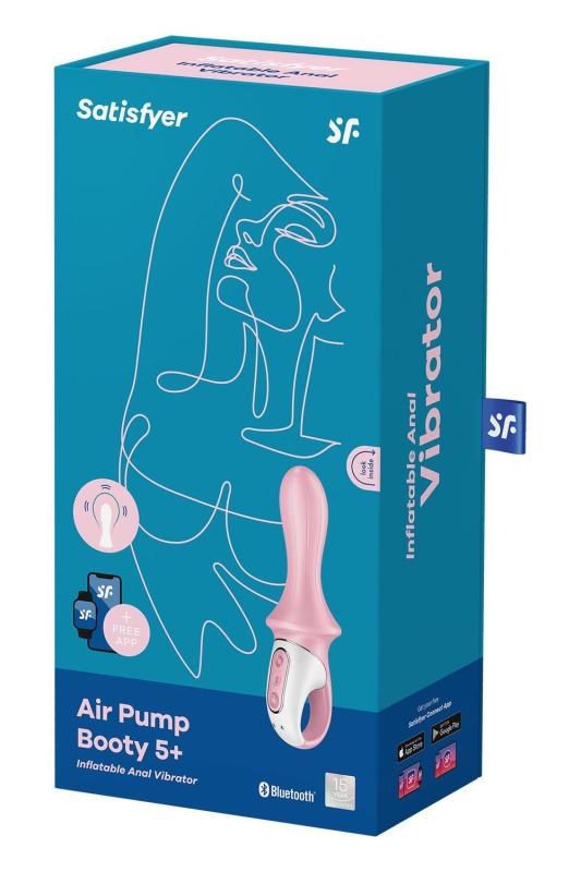 SO6717 Анальный смарт-вибратор Satisfyer Air Pump Booty 5+, надувается
