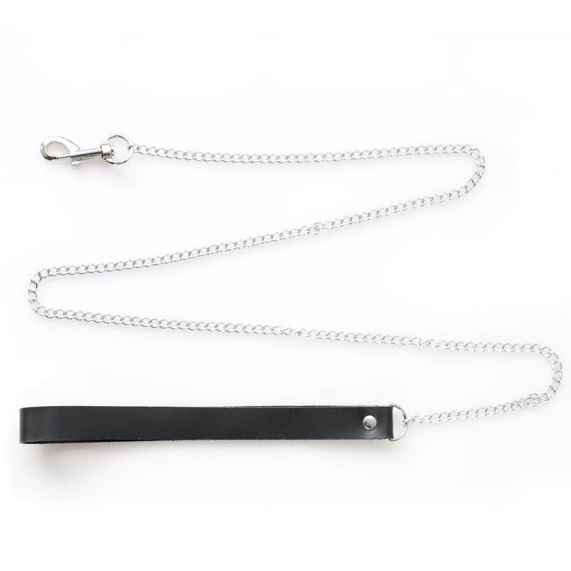 SO7524 Ошейник Art of Sex - Tessa с поводком из натуральной кожи, цвет черный