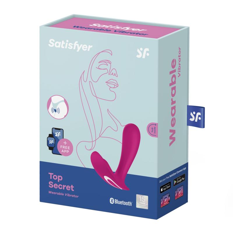 SO7790 Смарт-вибратор в трусики Satisfyer Top Secret Pink вагинально-клиторальный, 2 мотора