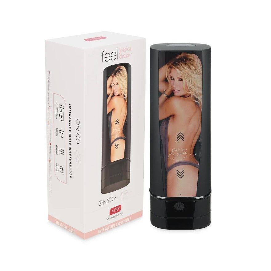 SO4505 Мастурбатор Kiiroo Onyx+ Jessica Drake, 10 сжимающихся колец, не надо двигать, теледильдоника