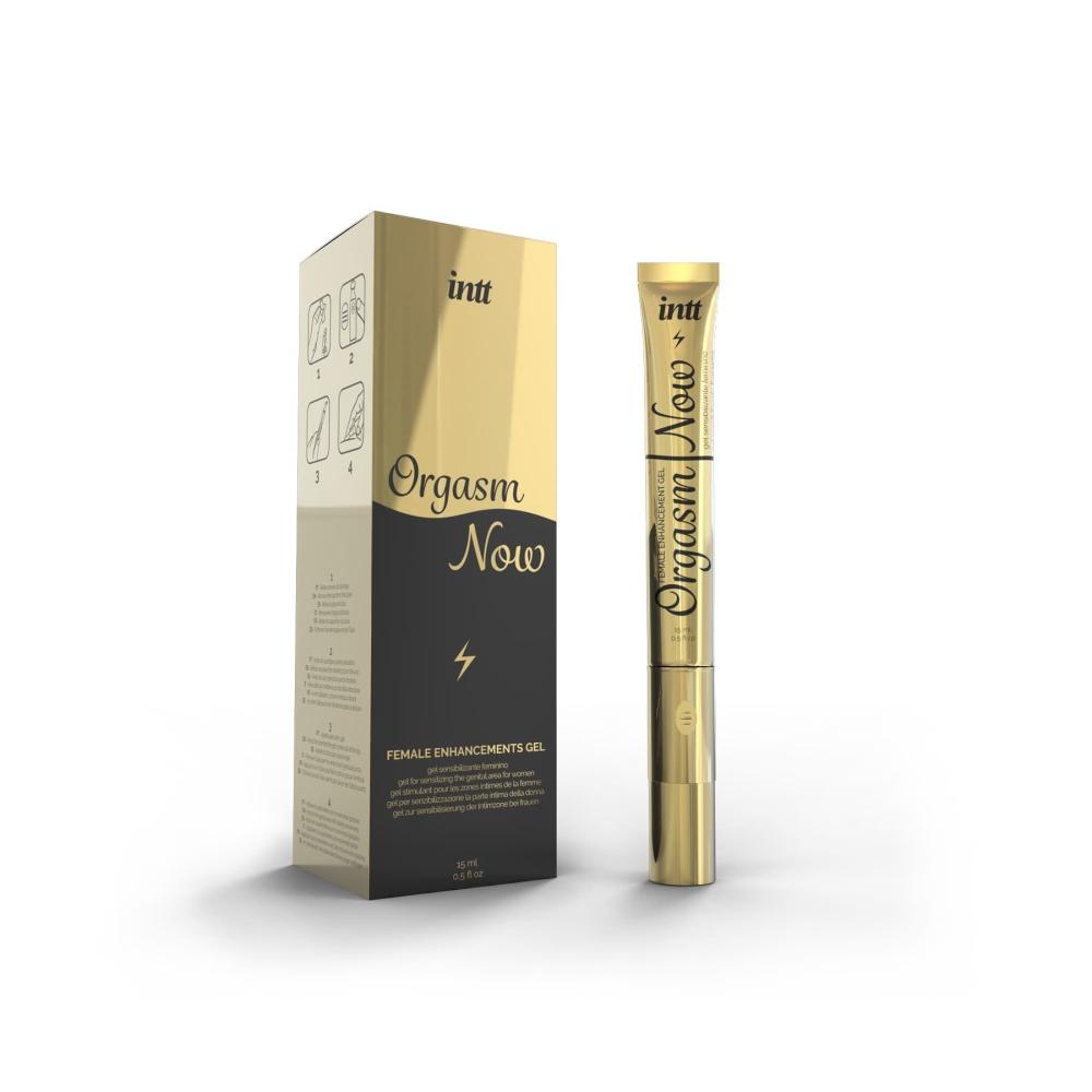SO2924 Возбуждающий гель-вибратор для клитора в тубе с вибрирующим кончиком 2-в-1: Intt Orgasm Now (15 мл)