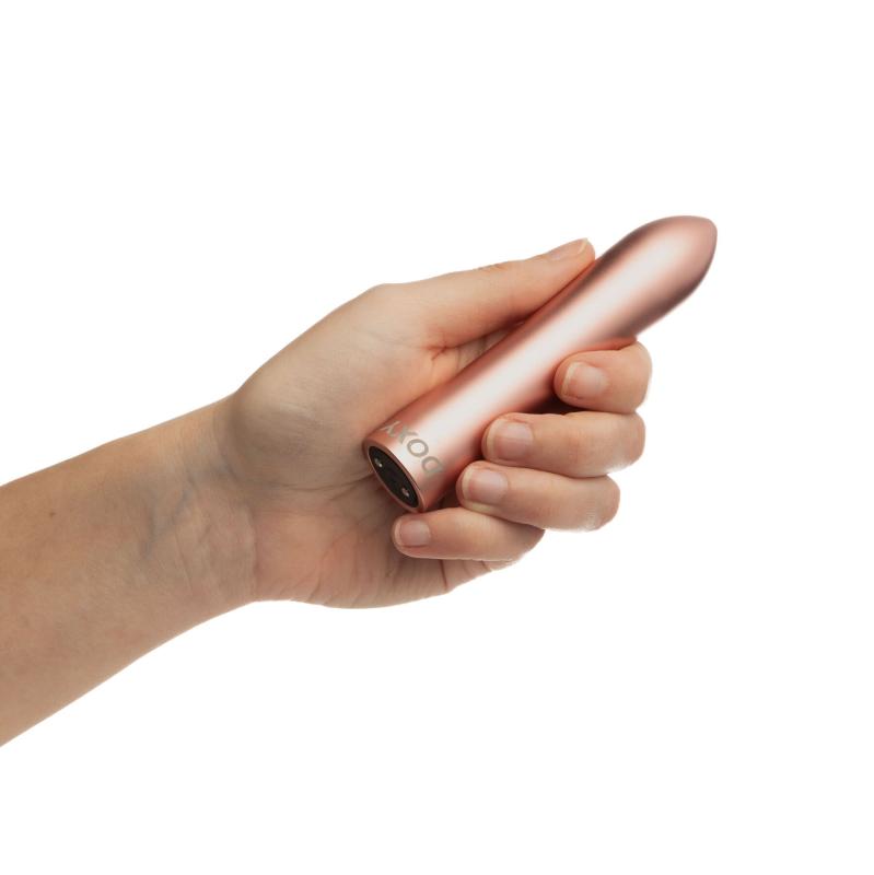 SO8028 Мощная вибропуля DOXY ROSE GOLD в металлическом кейсе, ультрагладкая, 7 режимов