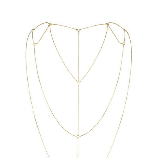 SO2657 Цепочка для спины Bijoux Indiscrets Magnifique Back and Cleavage Chain - Gold, украшение для тела