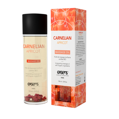 Масажна олія EXSENS Carnelian Apricot (бадьорна з сердоліком) 100мл, натуральна