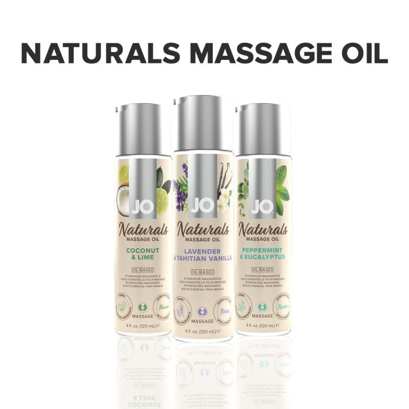 SO6165 Массажное масло System JO – Naturals Massage Oil – Lavender & Vanilla с натуральными эфирными маслам