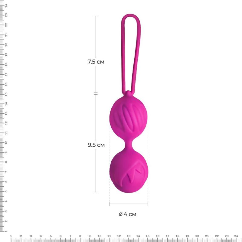 AD40321 Вагинальные шарики Adrien Lastic Geisha Lastic Balls BIG Magenta (L), диаметр 4см, вес 90гр