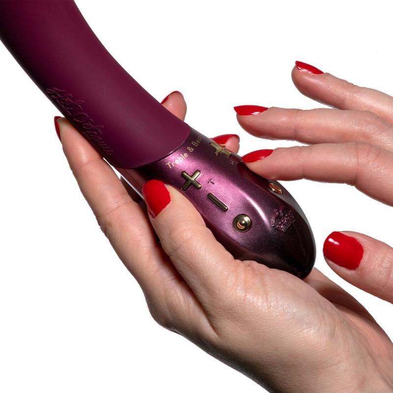 SO8728 Вибратор для точки G Hot Octopuss KURVE, Treble and Bass Technology, 2 мотора, мягкий кончик