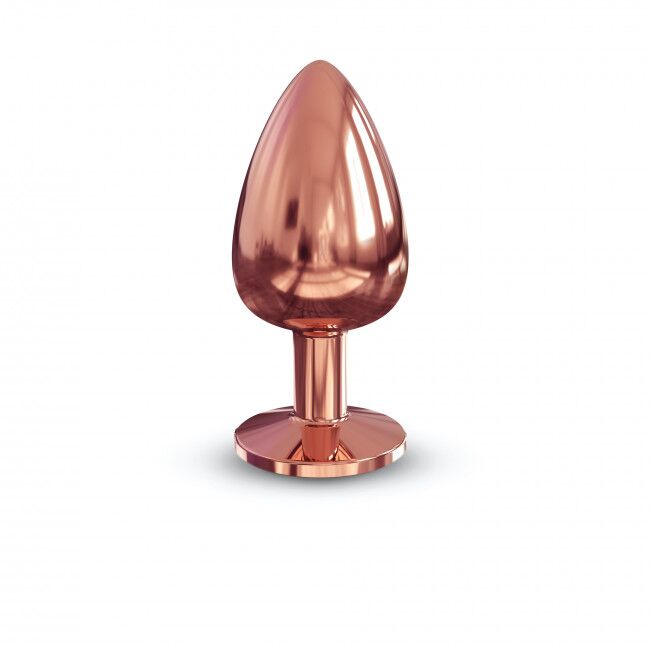 SO5530 Металлическая анальная пробка с украшением в виде кристалла Dorcel - Diamond Plug Rose Gold L