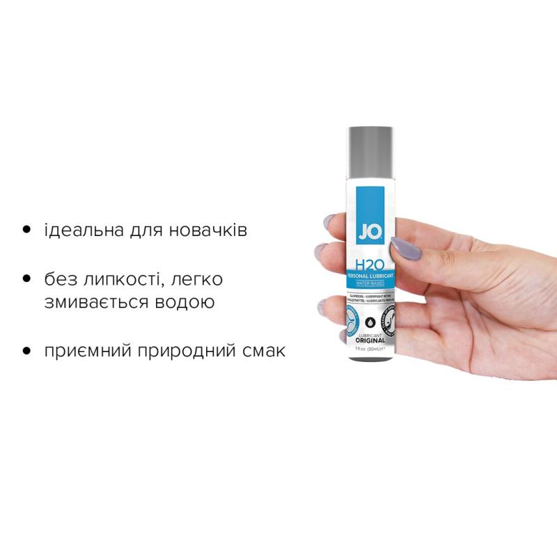 SO1446 Смазка на водной основе System JO H2O ORIGINAL (30 мл) маслянистая и гладкая, растительный глицерин