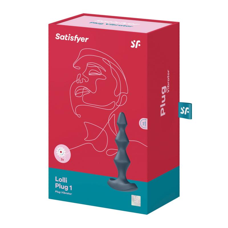 SO4924 Анальный стимулятор-бусины с двумя моторами Satisfyer Lolli-Plug 1 Dark teal