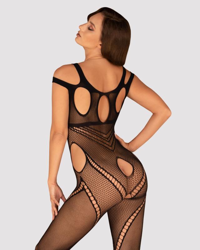 SO7242 Бодистокинг Obsessive Bodystocking G322 S/M/L, фантасмагорически-силуэтный крой