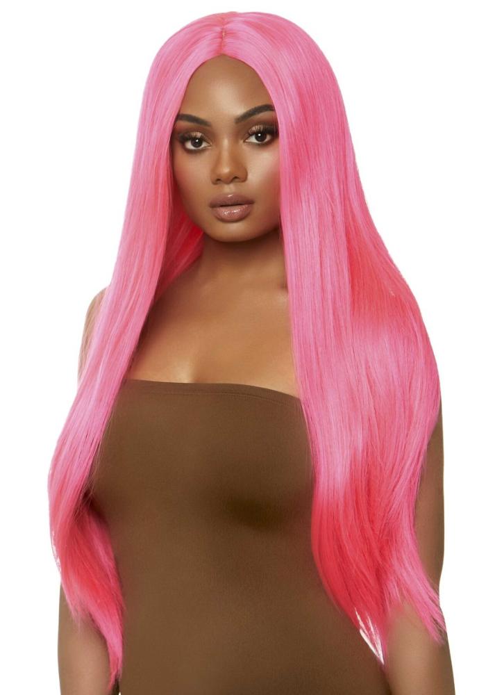 SO8590 Парик Leg Avenue 33″ Long straight center part wig neon pink