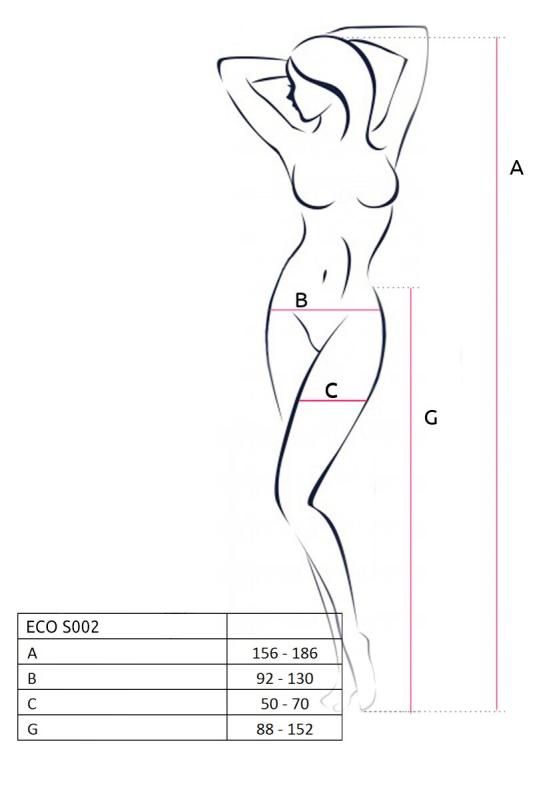 SO7089 Эротические колготки-бодистокинг Passion ECO S002 white, с доступом, геометрическое плетение