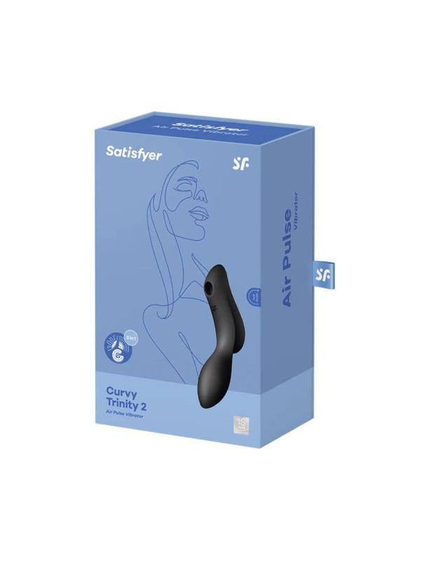 SO6085 Вакуумный стимулятор с вибрацией Satisfyer Curvy Trinity 2 Black