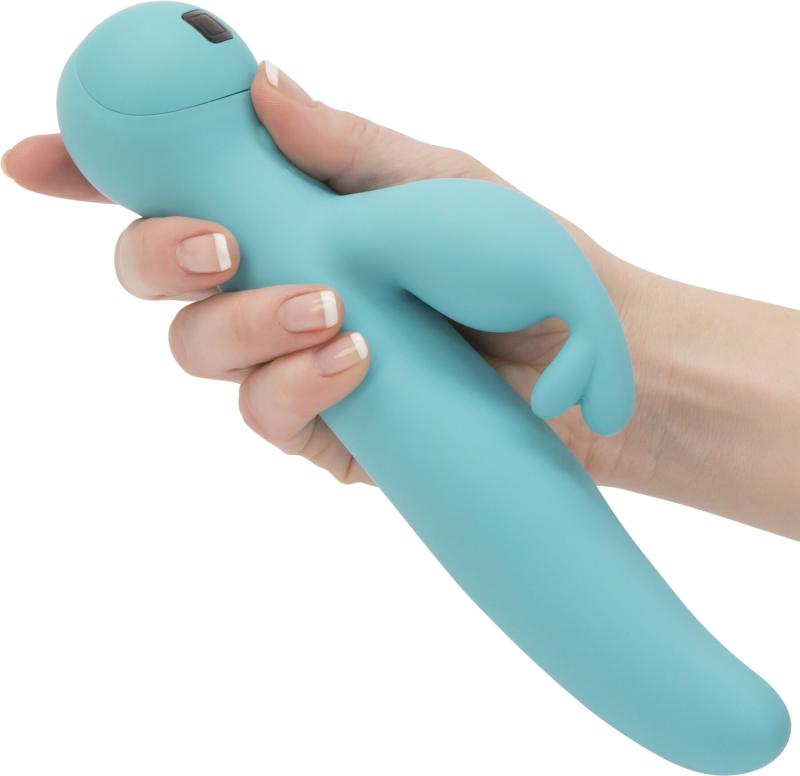 SO7768 Вибратор-кролик Touch by SWAN - Trio Teal, сенсорное управление, ротация, диаметр 3,8 см