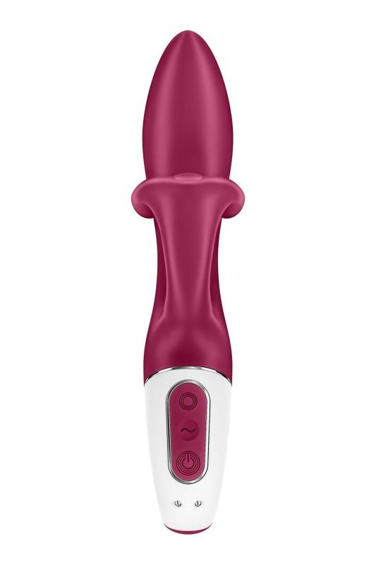 SO6285 Вибратор кролик с тройным отростком Satisfyer Embrace me Berry, 2 мотора, диаметр 3,6 см