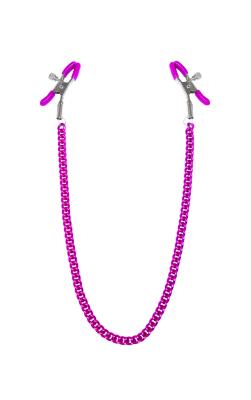 Зажимы для сосков с цепочкой Feral Feelings - Nipple clamps Classic, розовый