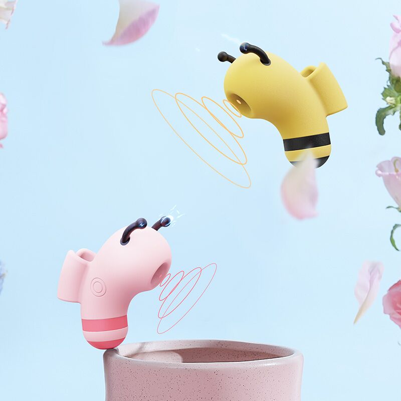 SO6550 Вакуумный стимулятор с микротоками CuteVibe Beebe Yellow, на палец