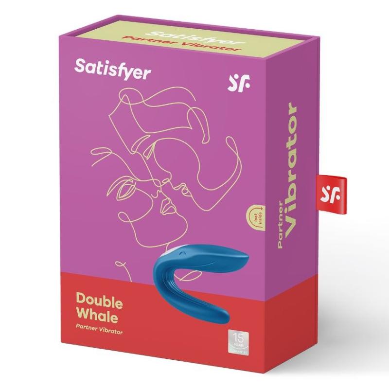 SO1643 Вибратор для пар Satisfyer Double Whale с двумя моторчиками