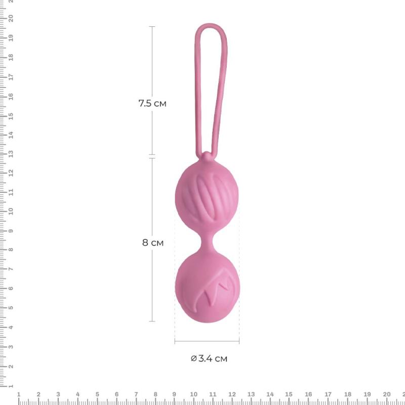AD40431 Вагинальные шарики Adrien Lastic Geisha Lastic Balls Mini Pink (S), диаметр 3,4 см, масса 85 г