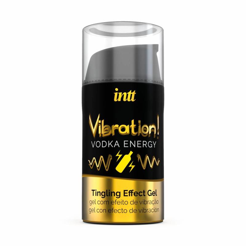 SO2919 Жидкий вибратор Intt Vibration Vodka (15 мл), густой гель, очень вкусный, действует до 30 минут